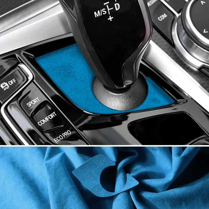Made of Alcantara For BMW 5 Series G30 G38 6GT Center Console Gear Shift Panel Trim Sticker Car Premium Interior Accessories view 4