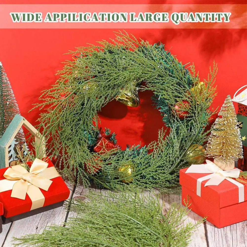 

Fade-resistant Fake Green Leaf Pine Branches for Durability Artificial Pine Branch for Christmas for Diy for Photography