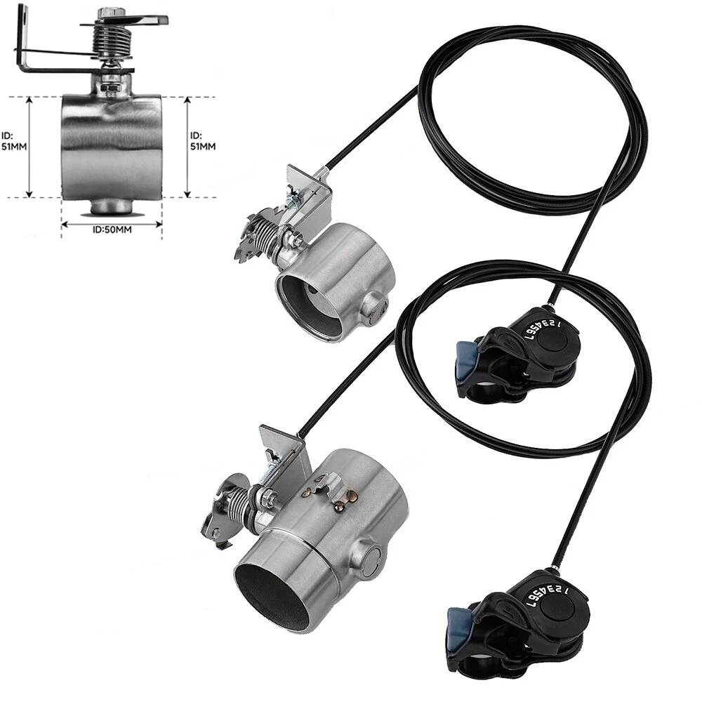 Hot Sale Motorcycle Exhaust PiSlip on System Locomotive Sound with Gear adjustment switch 51mm the second High - Efficiency