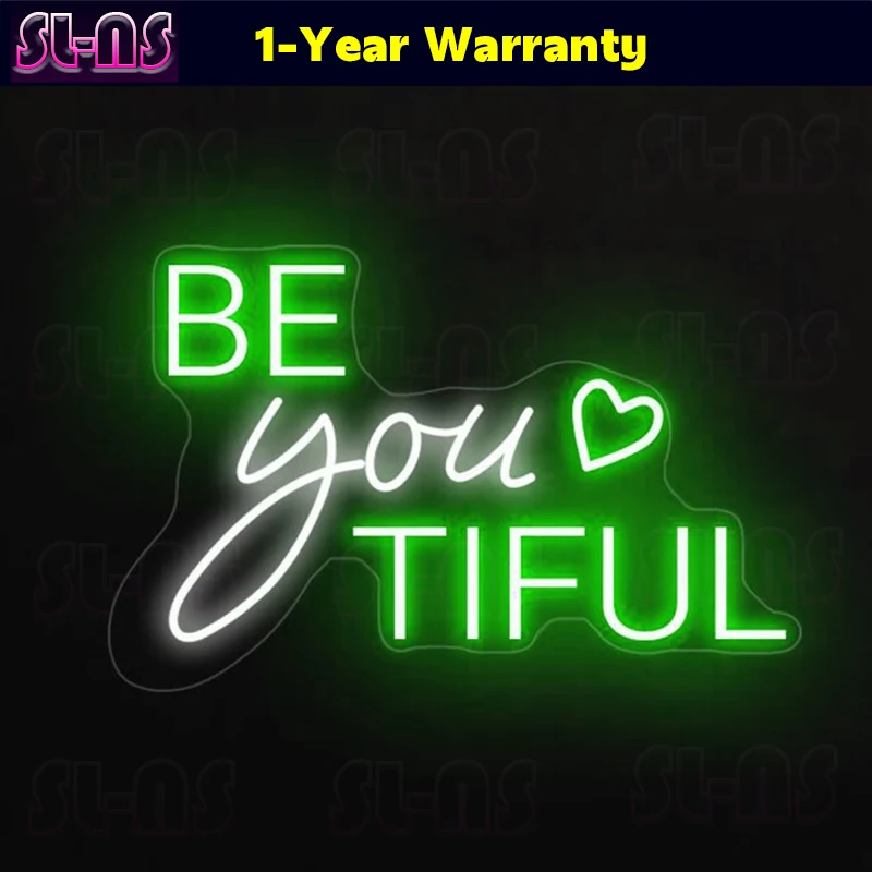 Be You Tiful Neon Sign Custom, Beauty Salon Neon Sign, Custom Neon Sign, Hair Salon Neon Sign, Salon Decor, Business Neon Sign B