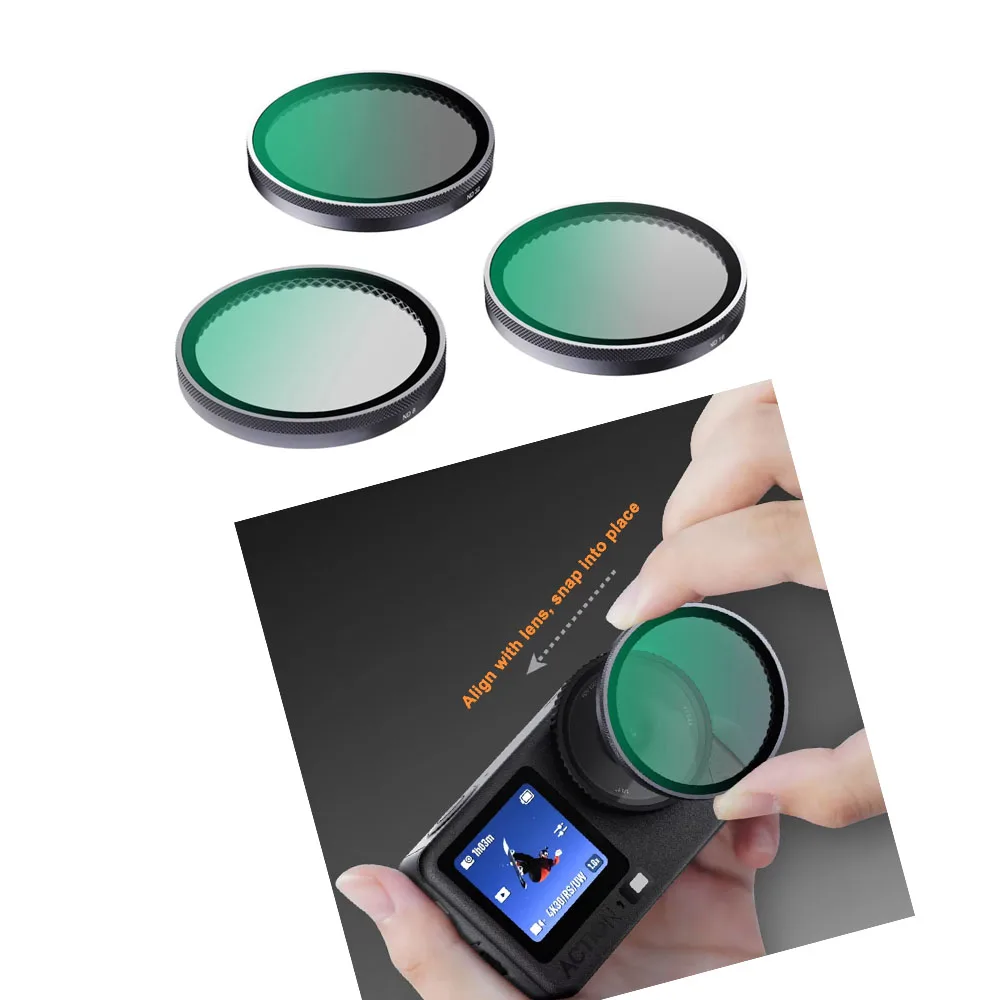 

Camera Lens Filter for DJI Osmo Action 6 CPL Polarizing Protective ND8/ND16/ND32/ND64/1/4 Black Mist Camera Filter Accessories