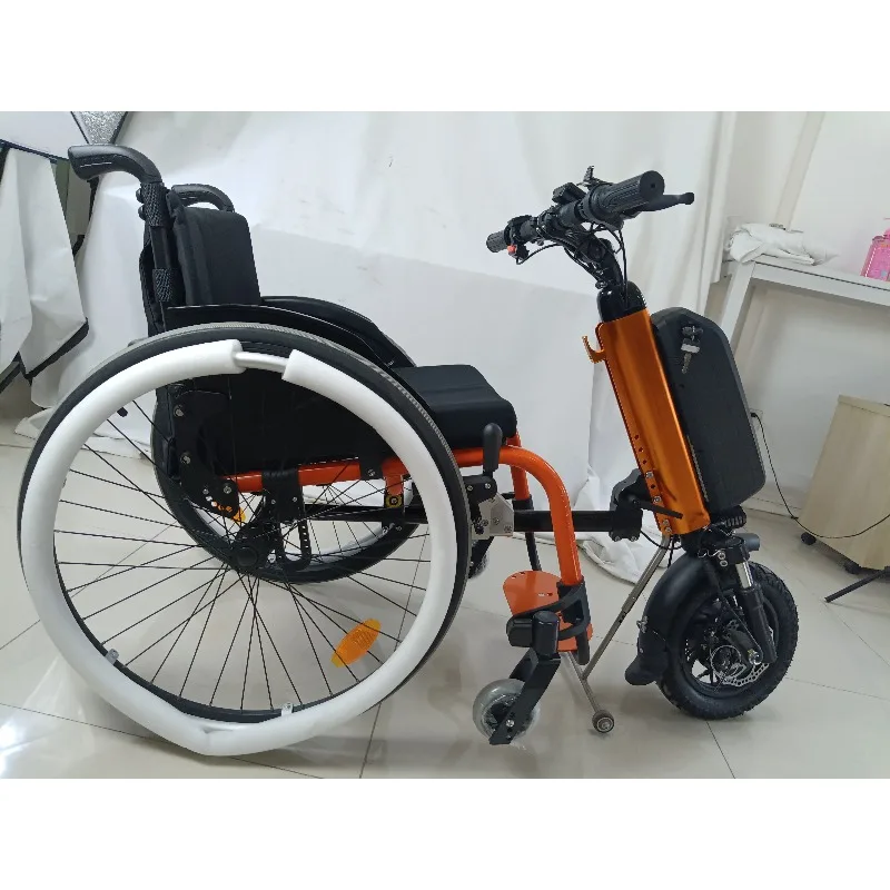 Lightweight Disabled Power Standing Electric Wheelchair 12 '' 350W High Speed Motor Wheelchair Kit Electric off Road Mobility