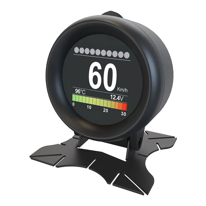 Multi-Function Instrument Car HUD Head-UP Display Vehicle Speed Water Temperature Turbine Monitoring Fuel Consumption Meter OBD