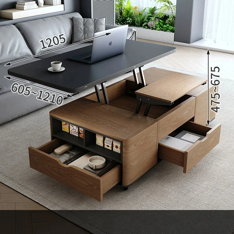 

Multifunctional European Coffee Table Elevator Unique Modern Coffee Table Luxury Nordic Storage Muebles De Sala Home Furniture