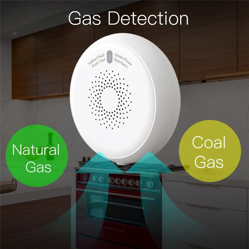 

Smart ZigBee Gas Leakage Detector Combustible Sensor Tuya Smart Home Security Alarm System Smart Life Tuya App