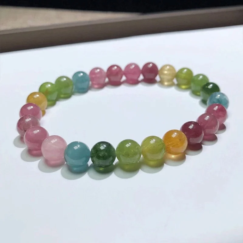 Jewelry Rainbow String Changing Candy Color Fashion Tourmaline Female Bracelet Factory Wholesale