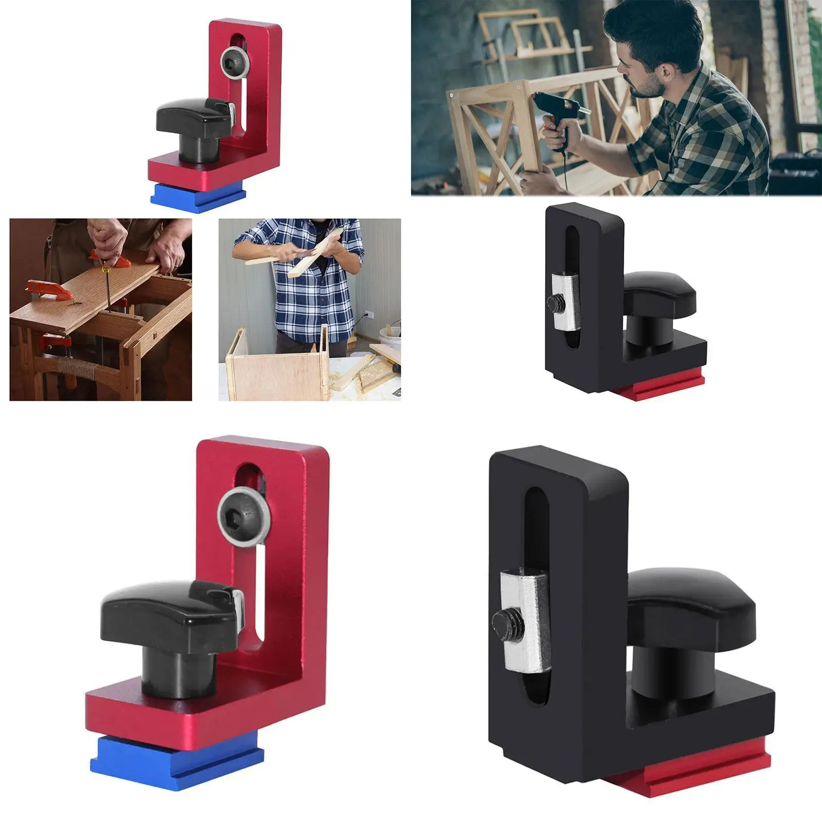 T Slot Mitra Track Stop Sliding Miter para serras de mesa de precisão para carpintaria