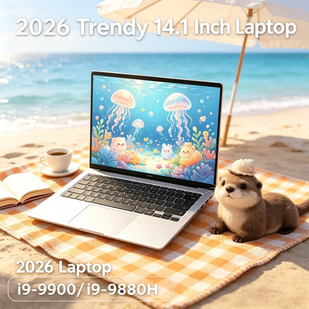 

2026new 14.1 Inch FHD Polished Microslim Laptop I9-9900/i9-9880H Win11 DDR4 16GB/32GB SSD Refined Data Architect Compact Durable