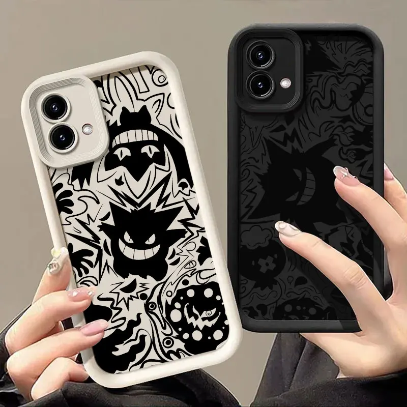 

Pokemons Anime Gengar Phone Case For Motorola Moto Edge 60 50 Fusion 40NEO G85 G84 G75 G54 G53 G35 G34 G22 G15 G14 E40 E32 Funda