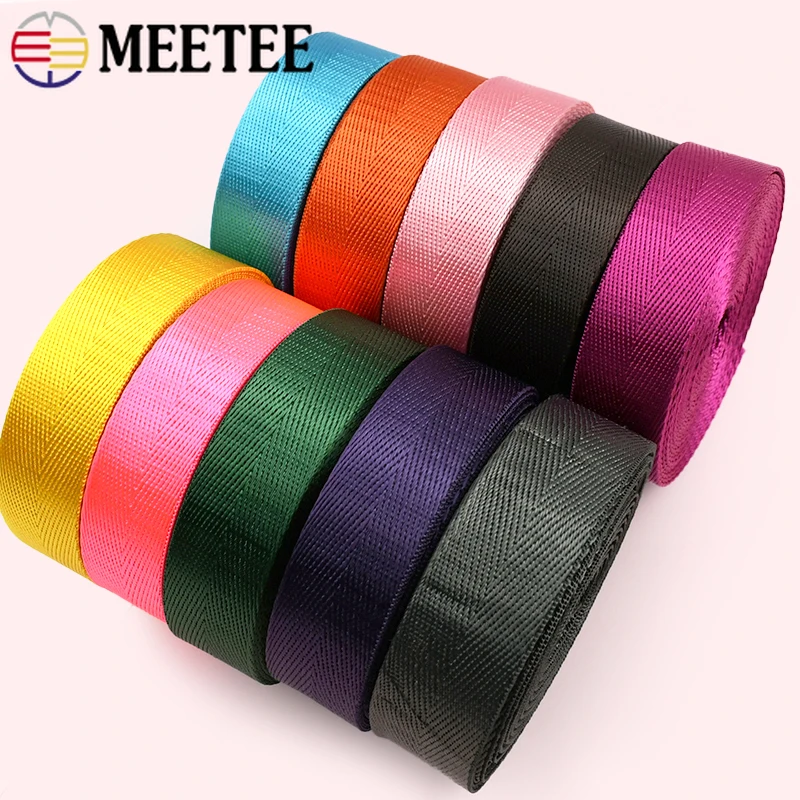 

1Roll=42Meters 20-50mm Nylon Webbing Tape for Bag Strap Seat Belt Clothes Decorative Ribbons Bias Binding DIY Sewing Accessories