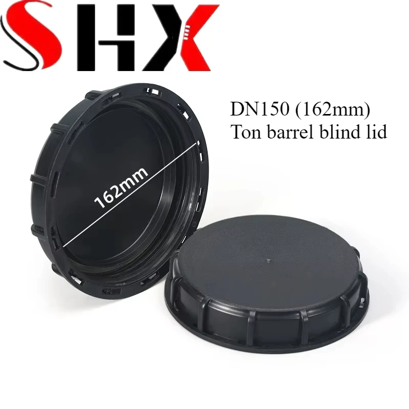 Ibc Ton Drum Plastic Black Color Blind Cover DN150 (16.2cm) Ton Drum Fittings Are Well Sealed and Pressure Resistant