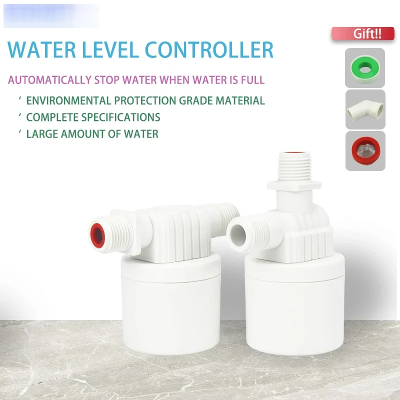 

1/2'' 3/4'' 1'' Practical Water Level Control Durable Replacement Full Automatic Float Valve Anti Corrosion Nylon ball balve