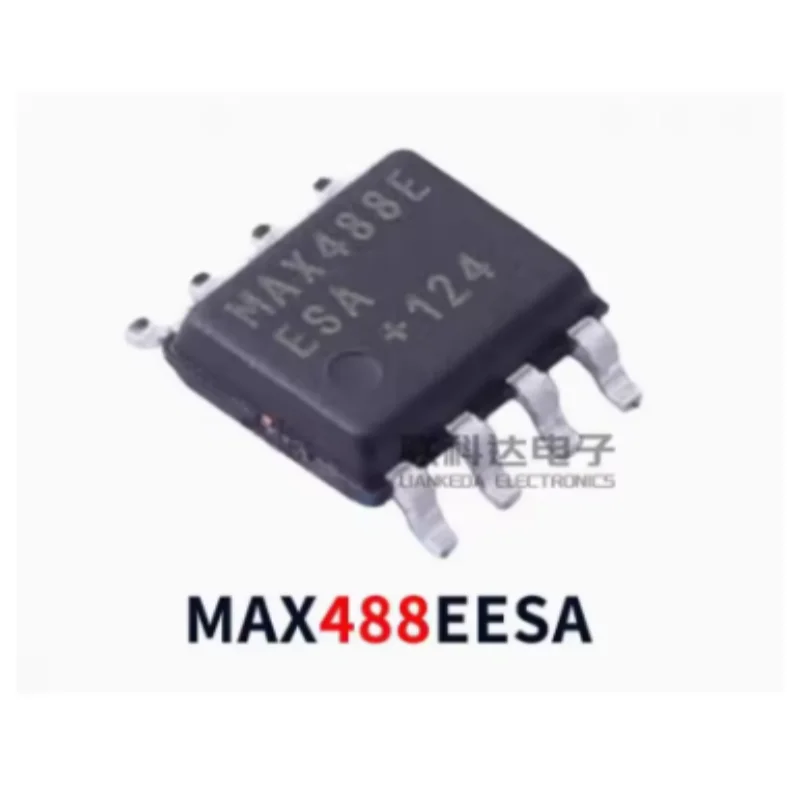 5PCS MAX488EESA SOIC-8 RS-485/RS-422 Transceiver 250kbps ±15kV ESD  Original New