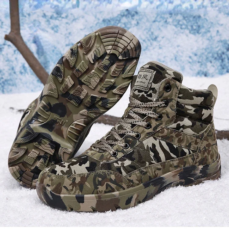 Men Winter Snow Boots Ultra Warm Men Hiking Shoes High Quality Waterproof High Top Big Size Men's Boots Outdoor Sneakers