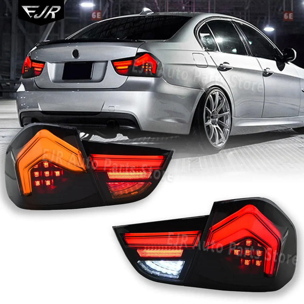Pour BMW Série 3 E90 2009-2012, feux arrière modifiés, clignotants LED dynamiques, animation de démarrage, accessoire de lampe de voiture