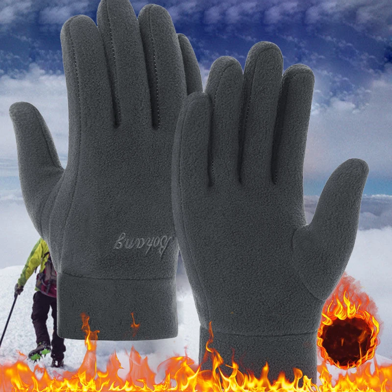 

Winter Gloves for Men Cycling Bike Women Thermal Fleece Cold Wind Waterproof Bicycle Warm Outdoor Motorcycle Running Ski Mitten