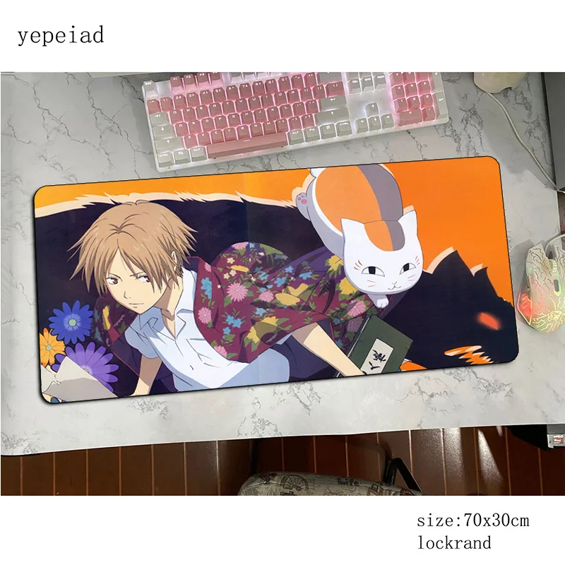 Коврики natsume yuujinchou 900x400x3 мм, популярный игровой коврик для мыши, большой коврик для мыши с клавиатурой, большой коврик для ноутбука, геймерские аксессуары, коврик для мыши
