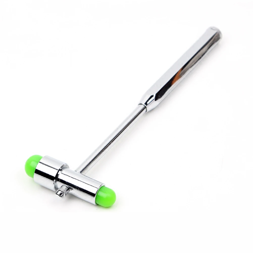 

3-In-1 Reflex Hammer Double Head T-Shaped Percussion Hammer With Needle Brush Stainless Steel Handle For Medical