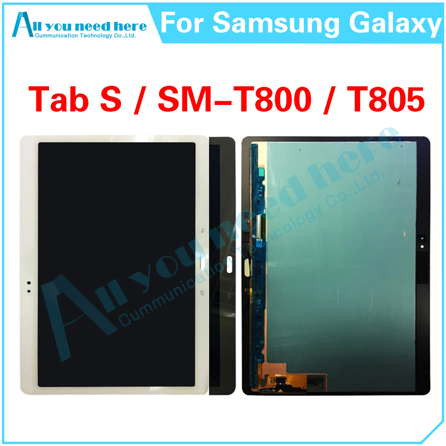 100% Test AAA For Samsung Galaxy Tab S SM-T800 SM-T805 T800 T805 LCD Display Touch Screen Digitizer Assembly Replacement