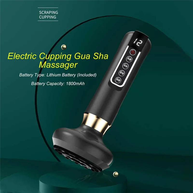 

Electric Guasha Massager 12 Suction Gears Steel Balls Negative Pressure Cupping Meridians Massage Machien Scraping