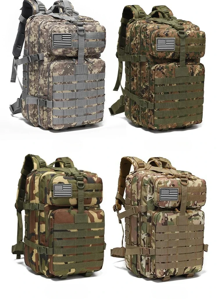 45L Taktischer Rucksack Große Kapazität Outdoor-Rucksack Fitness-Wanderrucksack Camping-Ausrüstung Reise-Wanderrucksäcke – Detail 3