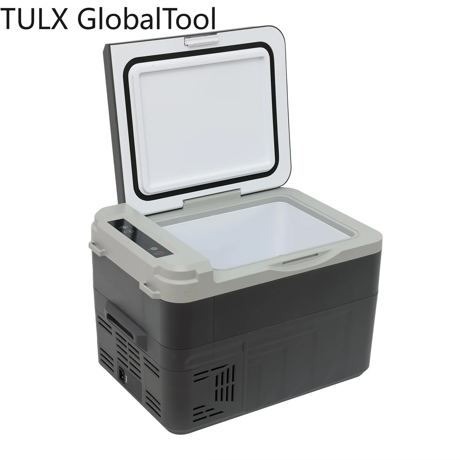 

TULX 15L Portable Factory Truck Compressor Freezer Refrigerator Cooling 12V/24V/AC 100-240V -22C 20C Temperature Model