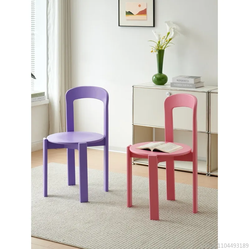 كراسي تناول الطعام المستديرة المصنوعة من الخشب الصلب الاسكندنافي بتقنية عازمة بالبخار وتصميم مريح وأثاث المطبخ الاسكندنافي كرسي المطعم