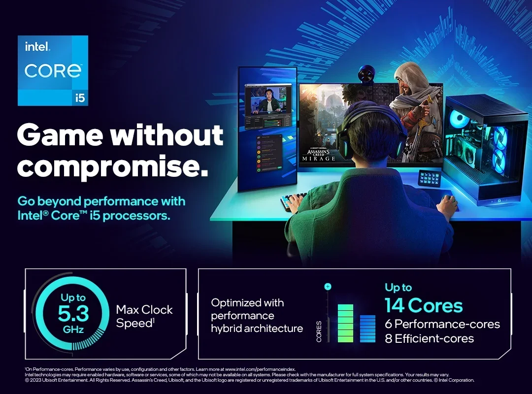 Intel Core i5 i5 14600KF (14th gen) 3.5GHz 14-Core 20-Thread