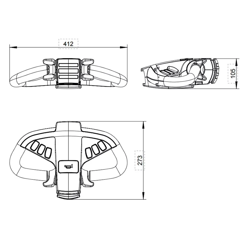 مقبض رأس الحارث 24 فولت Temo 600 للرافعات الشوكية شاحنة رافعة البليت