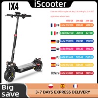 ISCOOTER iX4 Electric Scooter 800W Motor 10 Inch Anti-Slip Off-Road Pneumatic Tire Scooter 48V15Ah Adult EScooter