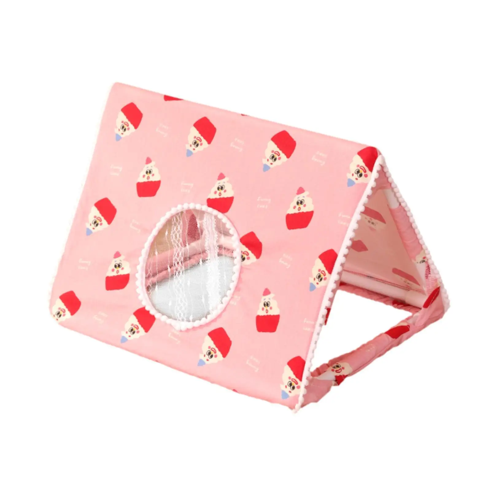 기니피그 은신처 토끼 은신처 케이지 액세서리 창문이 있는 부드러운 둥지 세탁 가능 편안한 소동물 집 휴식용 토끼 집