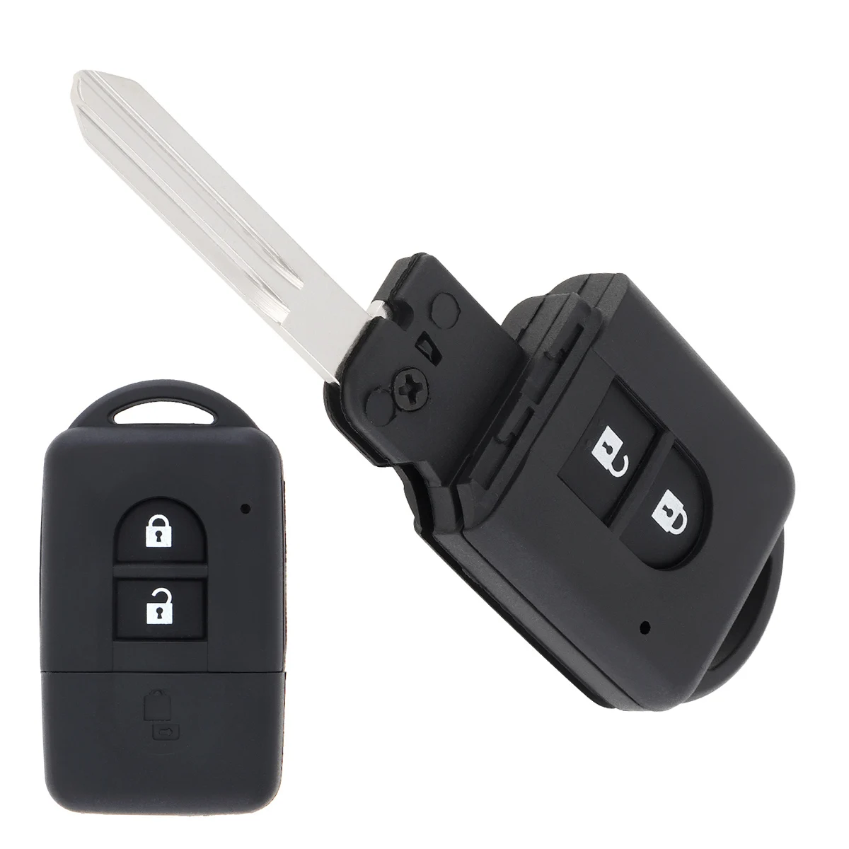 

Car Key Shell Case 2 Buttons Smart Car Remote Key Shell Fit for Nissan Micra X-Trail Qashqai Note Duke Juke Parthfinder