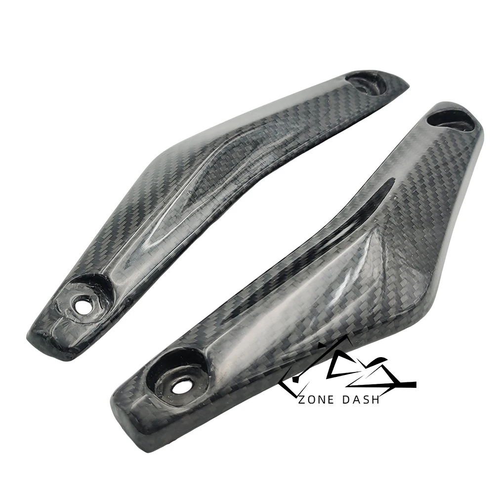 Fits For KYMCO AK550 AK 550 2017-2022 AK-550 Motorcycle Real Carbon Fiber Windshield Strips Cover Bracket Bars Stent Adapt Guard