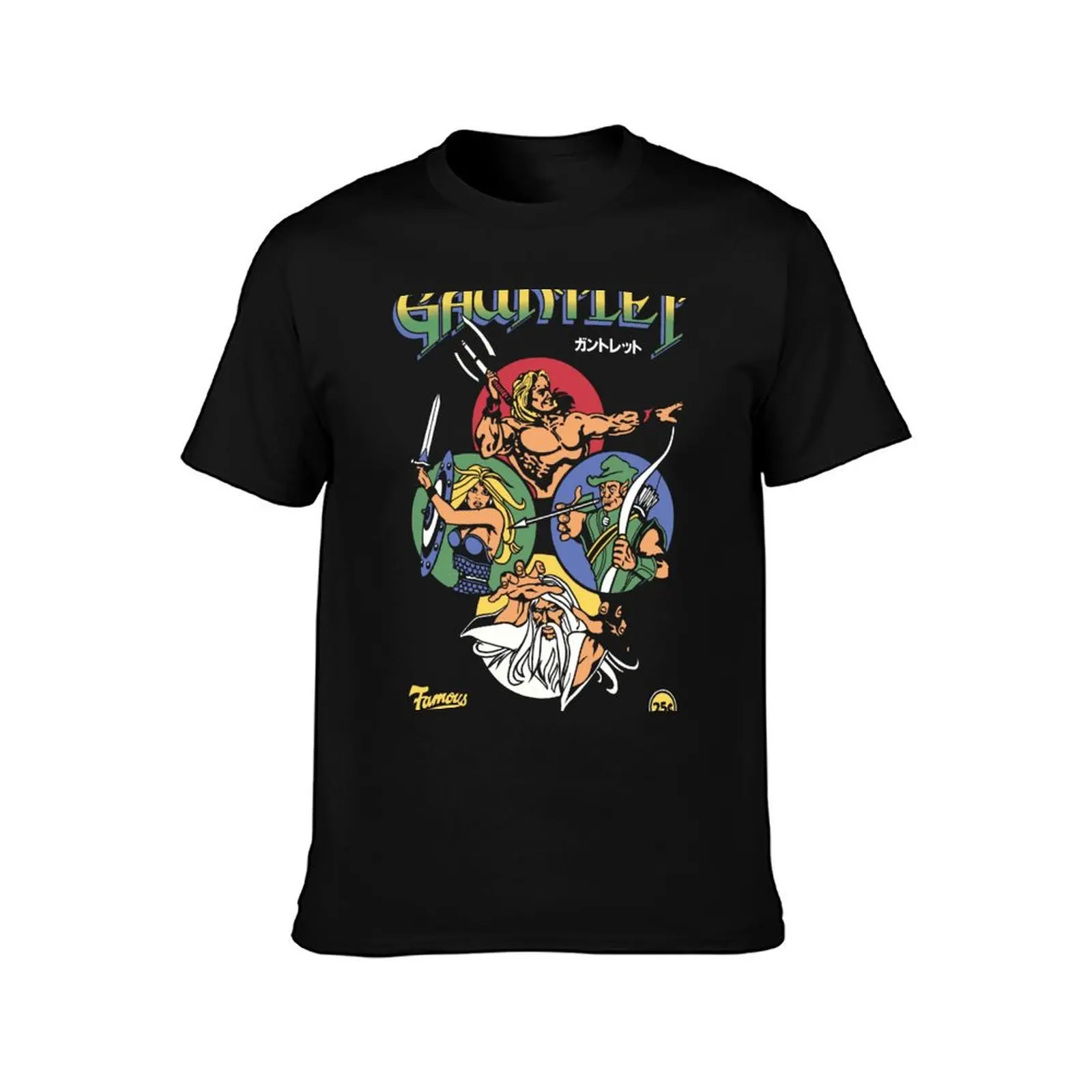 Gauntlet Retro Vintage Arcade Gaming T-Shirt Streetwear Print Tee Shirt T-Shirt