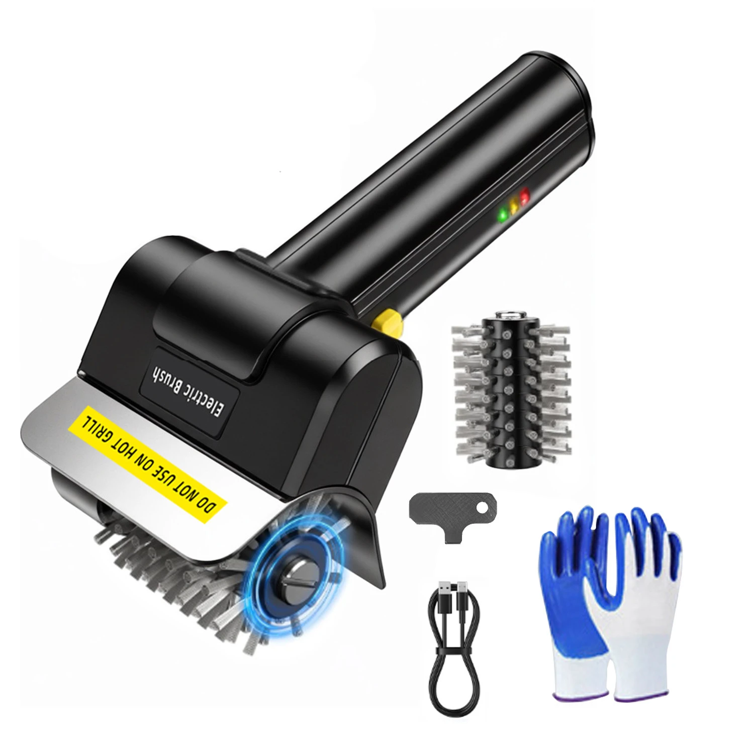 Electric Stainless Steel BBQ Brush Rechargeable Wireless Cleaning Brush Outdoor Cleaning Brush Grill Brush