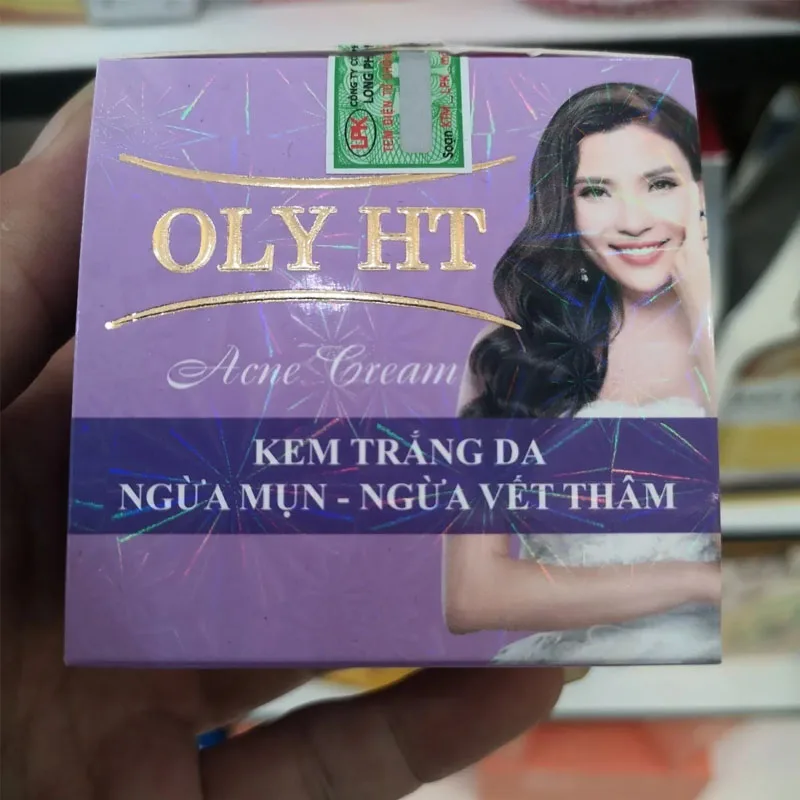 

Vietnam OLY HT Kem ngua mun trang da, ngua vet tham 12g Whitening, Spot Removing, Acne, Moisturizing And Anti-aging