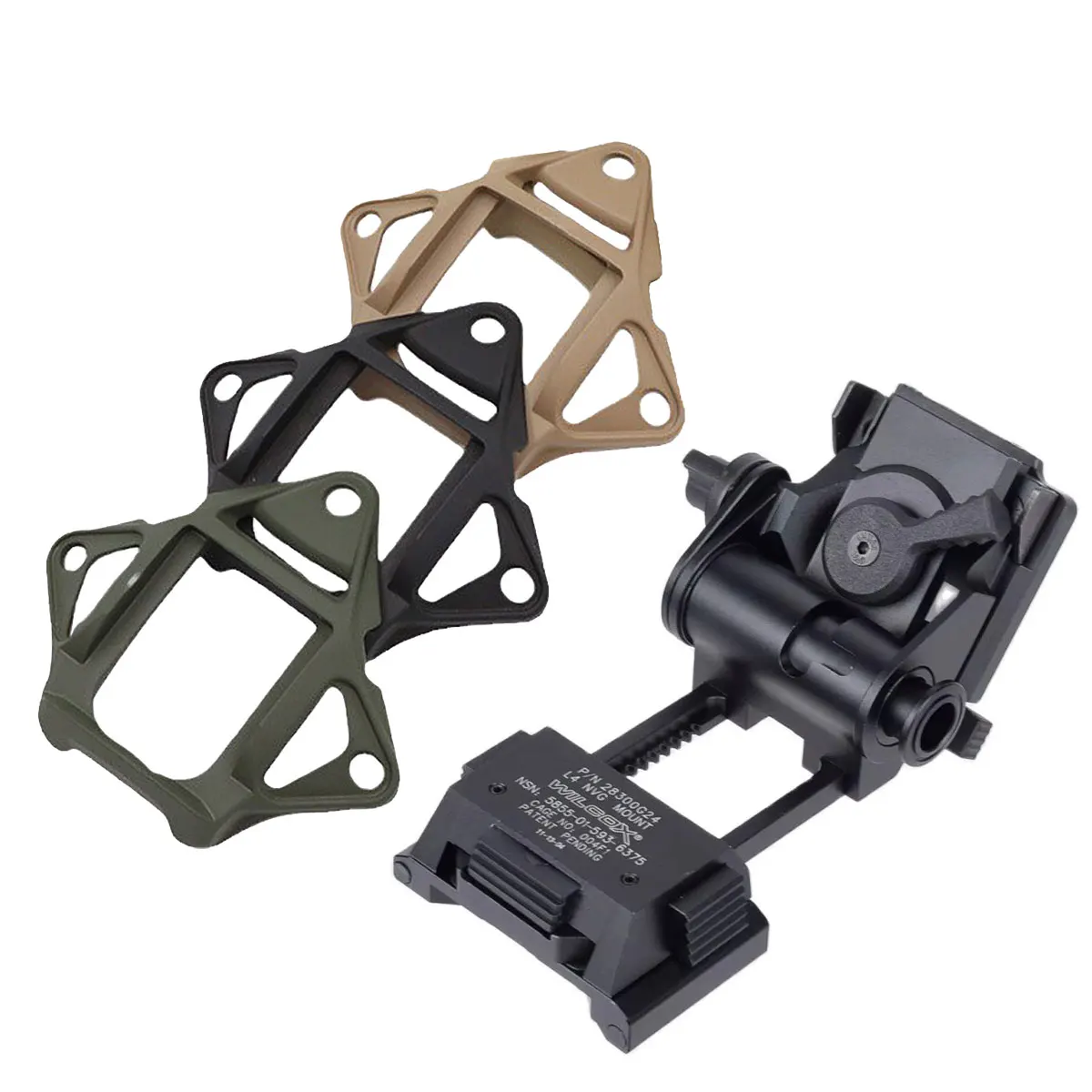 Tactical L4G24 Night Vision Goggles WILCOX Scope Mount Fast Helmet NVG PVS-18 QD Adapter Airsoft Weapons For IR Sight Hunting