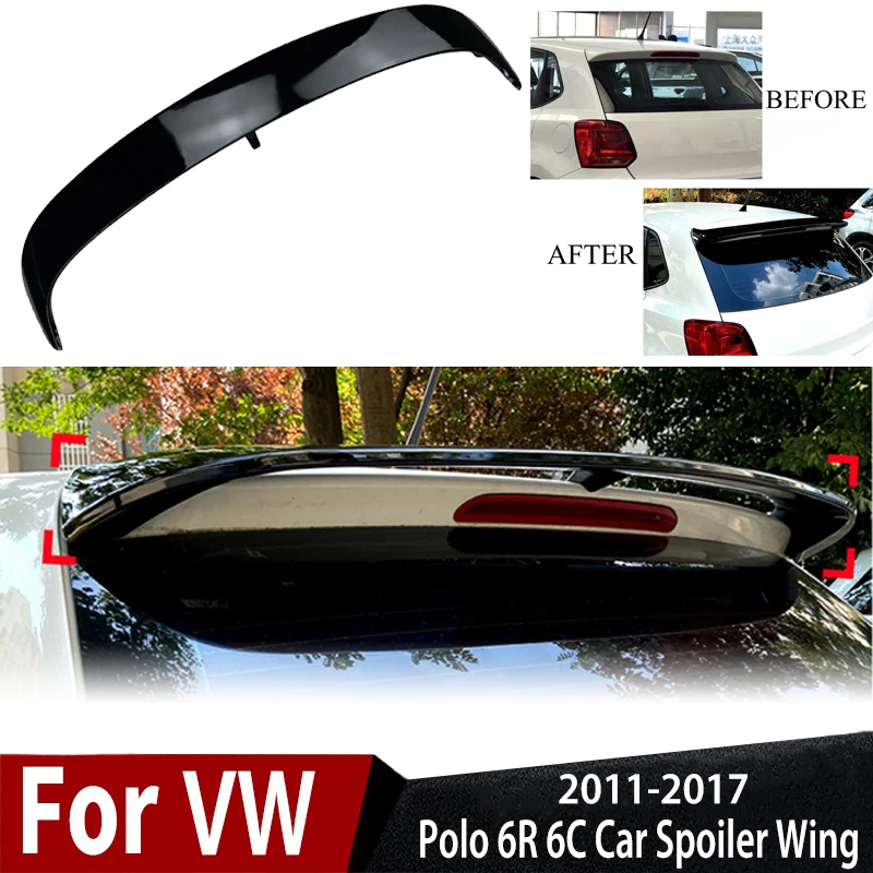 

For VW Polo 6R 6C 2011 2012 2013 2014 2015 2016 2017 Car Rear Spoiler Tail Wing Auto Accessories Modification Exterior Tuning