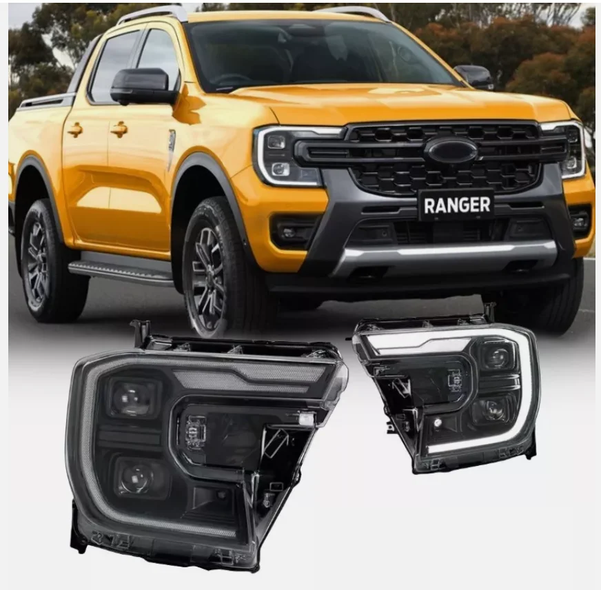 

Фонари головного света для Ford Ranger Raptor Everest T9 2022-2023 DRL Hella, автомобильные аксессуары, поворотная фара