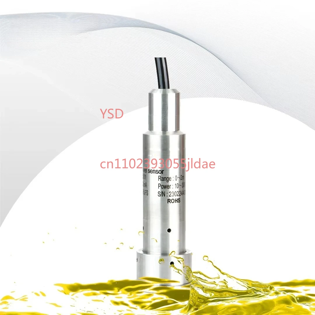 Submersible Fuel Liquid Level Sensor, 4-20mA RS485 1m 2m 3m 5m Probe