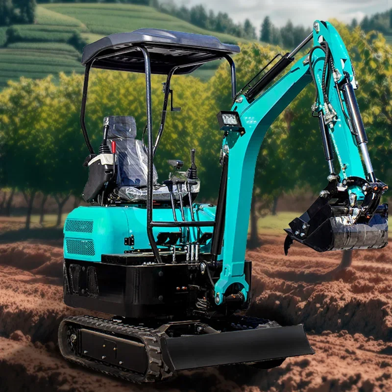 Funzionamento pilota idraulico Kubota Escavatore 2t Mini Terna con escavatore Benna Mini escavatore da 2 tonnellate