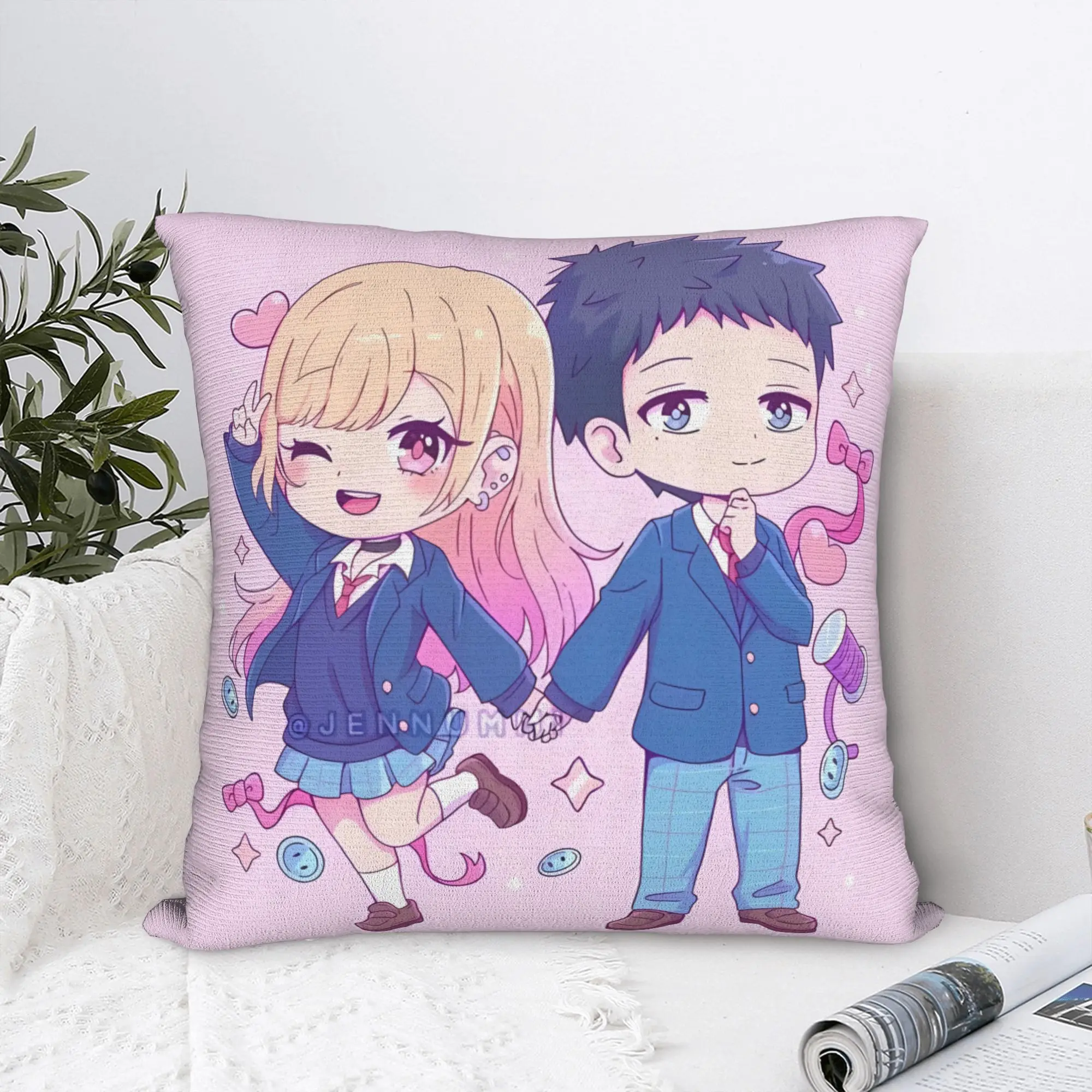 Marin Kitagawa Pillow Case  Kawaii Pillow Cover Comfy Pillowcases For Living Room Bed Chair