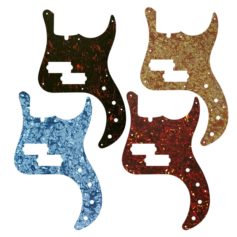 Xin Yue Custom Guitar Parts - For US Fender Precision Deluxe Bass Guitar Pickguard Multicolor Selection