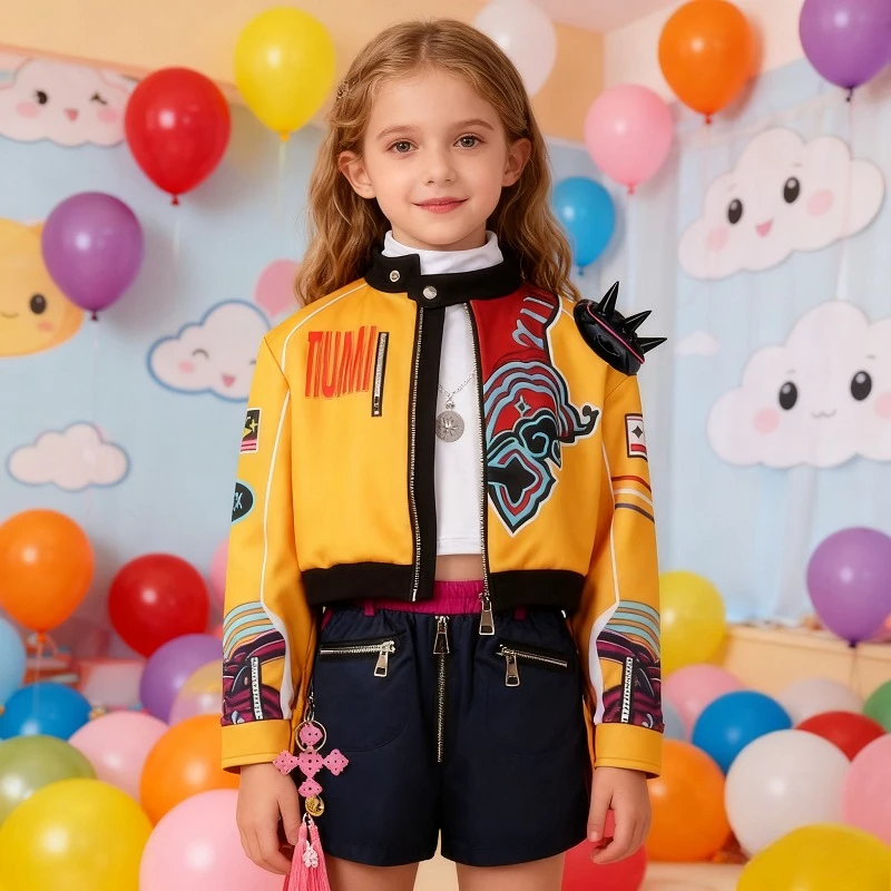 Anime Kind Mädchen Roleplay Cosplay Kostüme Zoey/Rumi/Mira Volle Kostüm Set für K-pop Halloween Karneval party Anzüge Kleidung Outfit