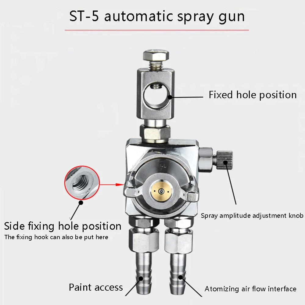 ST-6 otomatik püskürtme tabancası ST-5 Blister makinesi dalga lehimleme akı alkol sıvı püskürtme tabancası kalıp döküm makinesi püskürtme tabancası