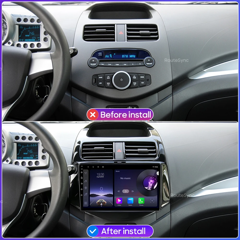 Car Multimedia Player Android 16 For Chevrolet Spark 2010 2011 2012 2013 2014 Carplay GPS 2din Wifi Navigation Wireless DSP 5G