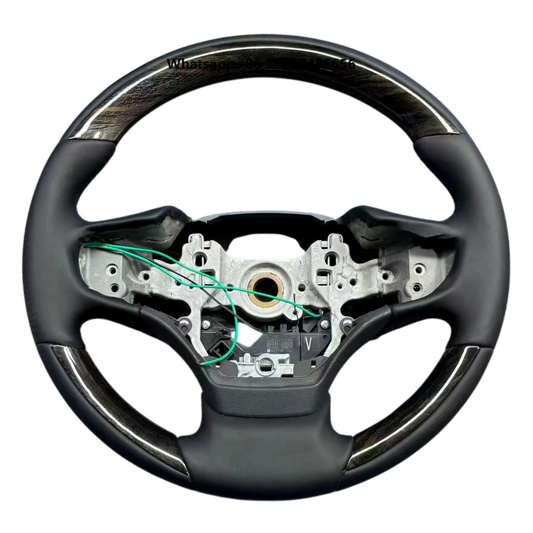 for LS LS460 LS600 17+ Auto Parts Car Interior Accessories Vintage Style Custom Hyrdo Dip Leather Wood Steering Wheel