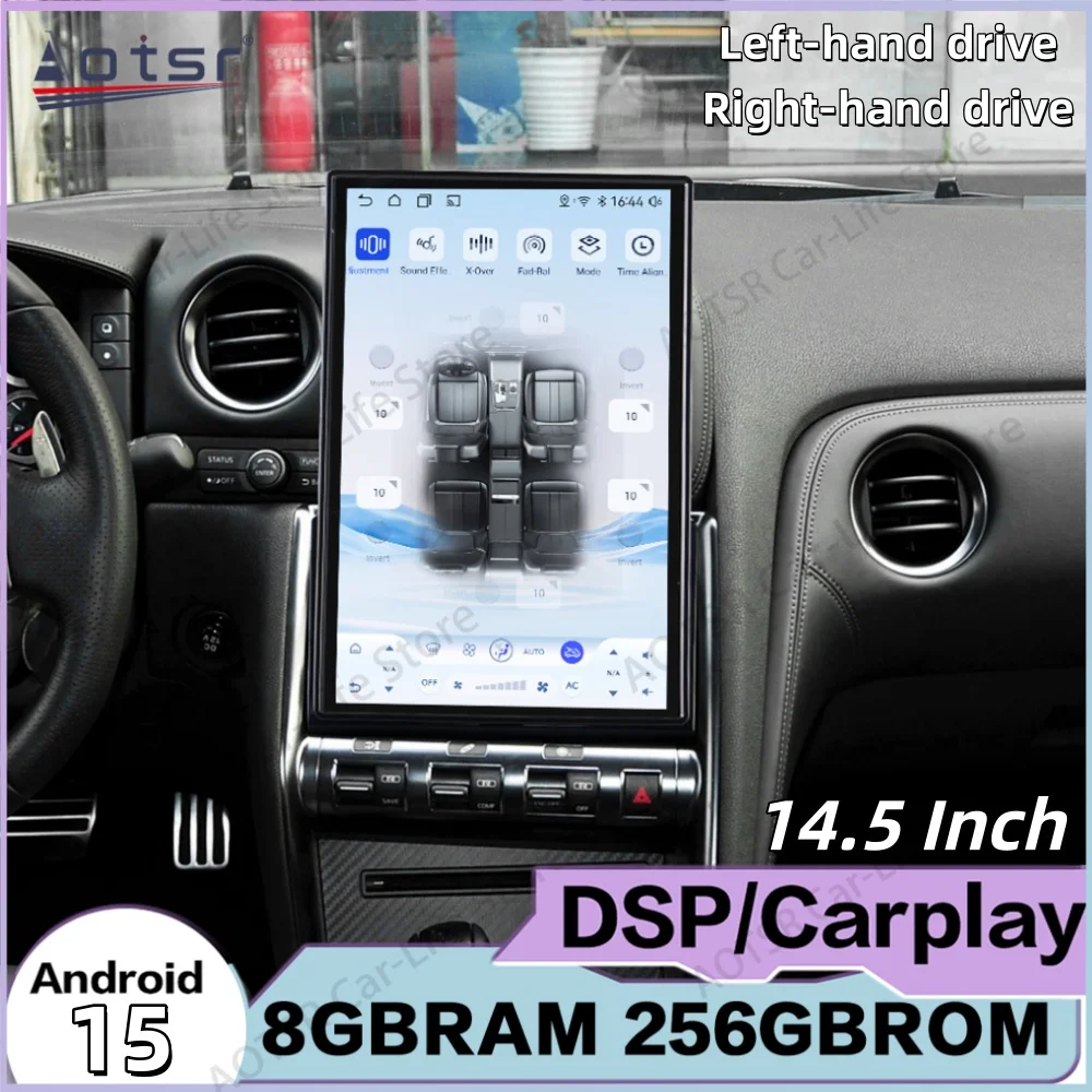 For Nissan GTR GT-R 2009~2017 Automotive Multimedia Android Navigation Radio Car Stereo Wireless Carplay Mirror Link Head Unit