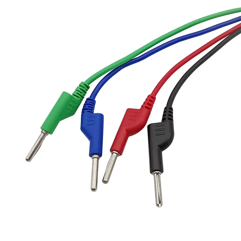 1M 4mm Banana Plug Alligator Clip Crocodile Wire Double End Test Lead 10A Multimeter DIY Connector