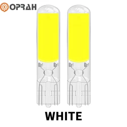 2X T10 W5W 194 T15 W16W LED Bulbs COB Auto Brake Lamp Reading Lights Glass Sapphire Drive-free Dome Light Amber 12V White 6000K